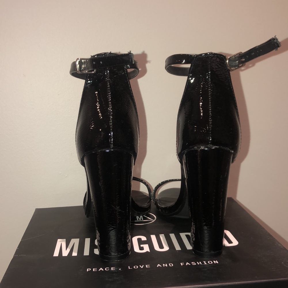 Missguided Black Strap Heels - Picture 2 of 4